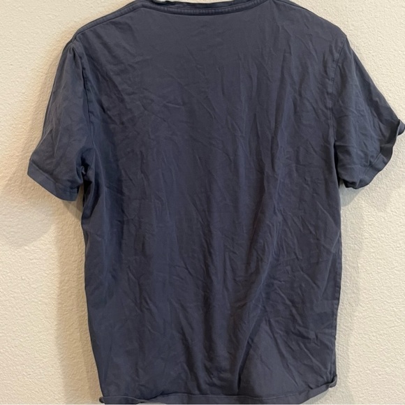 Blue gray All Saints tshirt- size large has a couple small holes on front - Picture 6 of 8